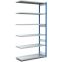 Fachbodenregale Typ EL - Fachlast 100 kg Stützen RAL 5010 Enzianblau, übrige Regalbauteile, 1008×524×2500 mm