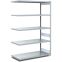 Fachbodenregale Typ EL - Fachlast 100 kg, 1008×624×2000 mm, glanzverzinkt
