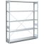 Fachbodenregale Typ EL - Fachlast 100 kg, 1358×324×2000 mm, glanzverzinkt