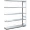 Fachbodenregale Typ EL - Fachlast 100 kg, 1308×424×2000 mm, glanzverzinkt