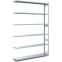 Fachbodenregale Typ EL - Fachlast 100 kg, 1308×324×2500 mm, glanzverzinkt