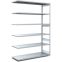 Fachbodenregale Typ EL - Fachlast 100 kg, 1308×624×2500 mm, glanzverzinkt