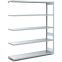Fachbodenregale Typ M - Fachlast 200 kg, 1308×424×2000 mm, glanzverzinkt