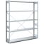 Fachbodenregale Typ L - Fachlast 100 kg, 1358×324×2000 mm, glanzverzinkt