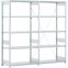 Fachbodenregale Typ EL - Fachlast 100 kg Regalbauteile, 2066×524×2000 mm, glanzverzinkt