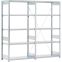 Fachbodenregale Typ L - Fachlast 100 kg Regalbauteile, 2066×524×2000 mm, glanzverzinkt