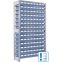 Behälterregale RK mit 112 Regalkästen RK, 1008×424×1850 mm, Behälterfarbe taubenblau