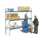 Weitspann-Komplettregale mit, 1470×1100×2000 mm, RAL 5010 Enzianblau