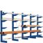 Kragarmregale Typ S einseitige Nutzung, 3255×540×2500 mm, RAL 5010 Enzianblau