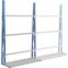 Vertikalregale einseitige Nutzung, 1600×600×2500 mm, RAL 5010 Enzianblau