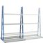 Vertikalregale zweiseitige Nutzung, 1600×1200×2500 mm, RAL 5010 Enzianblau