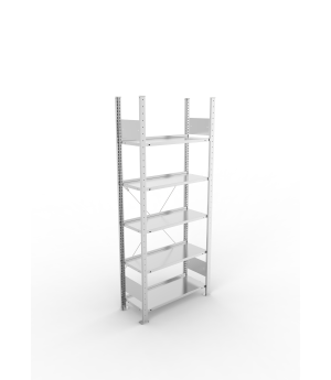 Büro-Steckregal Grundregal 1850×750×300 mm, 45 Ordner – META