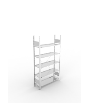 Büro-Steckregal Grundregal 1850×1000×300 mm, 60 Ordner – META
