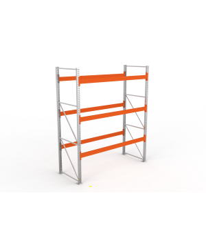 Palettenregal Grundregal 3300×2700×1100 mm, 12 Stellplätze, 