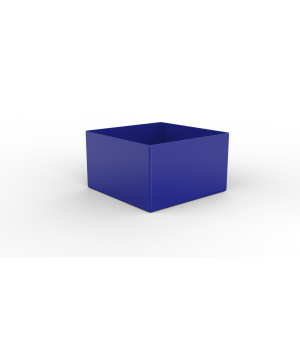 Einsatzkasten für Schubladen CLIP 108x108 mm blau – META
