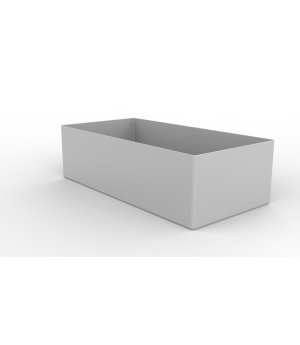 Einsatzkasten für CLIP-Schubladen 108×216 mm grau – META