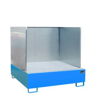 Auffangwanne 450 l, 1480×1460×1360 mm, Stahl lackiert, mit G