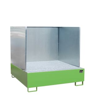 Auffangwanne 450 l, 1480×1460×1360 mm, Stahl lackiert, mit G