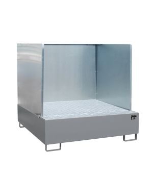 Auffangwanne 450 l, 1480×1460×1360 mm, Stahl lackiert, mit G