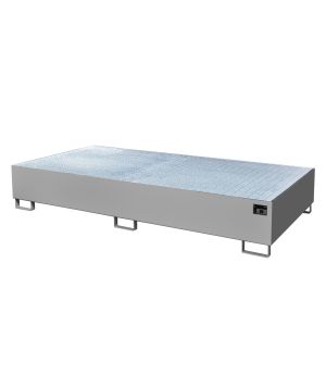 Auffangwanne 1000 l, 2650×1300×435 mm, Stahl lackiert, mit G