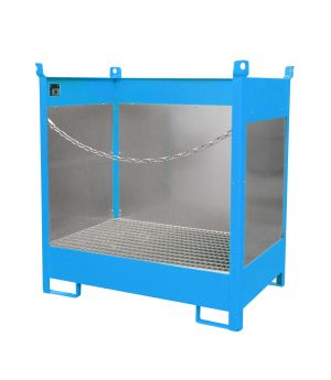 Fass-Stapelpalette FSP-2 G, für 2 Fässer (200 l), 1400×910×1