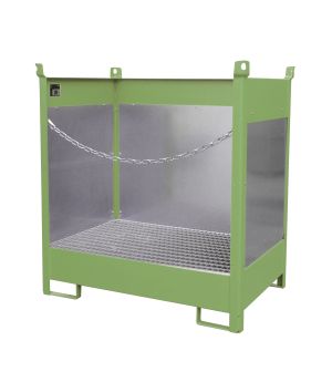 Fass-Stapelpalette FSP-2 G, für 2 Fässer (200 l), 1400×910×1