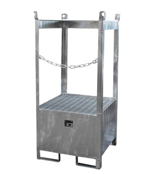 Fass-Stapelpalette FSP-1, für 1 Fass (200 l), 750×750×1590 m