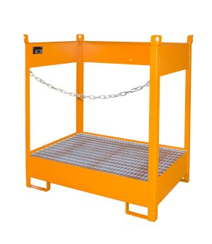 Fass-Stapelpalette FSP-2, für 2 Fässer (200 l), 1400×910×149