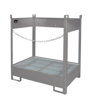 Fass-Stapelpalette FSP-2, für 2 Fässer (200 l), 1400×910×149