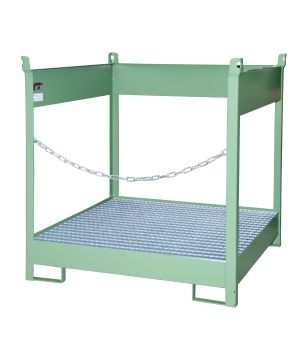 Fass-Stapelpalette FSP-4, für 4 Fässer (200 l), 1400×1400×14