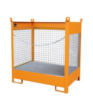 Fass-Stapelpalette FSP-2 D, für 2 Fässer (200 l), 1400×910×1