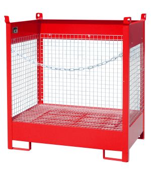 Fass-Stapelpalette FSP-2 D, für 2 Fässer (200 l), 1400×910×1
