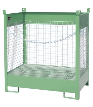 Fass-Stapelpalette FSP-2 D, für 2 Fässer (200 l), 1400×910×1
