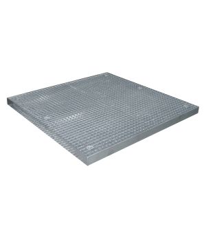 Flächenschutzwanne 82 l, 1350×1350×78 mm, Stahl verzinkt, mi