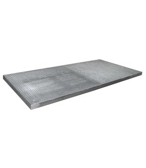 Flächenschutzwanne 172 l, 2850×1350×78 mm, Stahl verzinkt, m