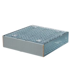 Flächenschutzwanne 22 l, 500×500×123 mm, Stahl verzinkt, mit