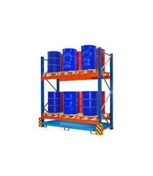 Umweltregal UR-G 2700, 2900×1300×3000 mm, 277 l Auffangvolum