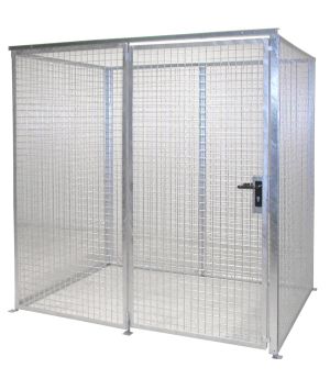 Gasflaschen-Container GFC-M2, für 48 Gasflaschen, 2100×1500×