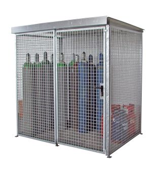 Gasflaschen-Container GFC-M2/D, für 48 Gasflaschen, 2100×150