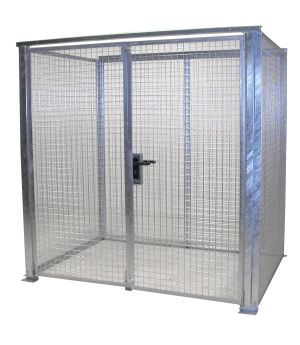 Gasflaschen-Container GFC-M2-DF, für 48 Gasflaschen, 2100×15