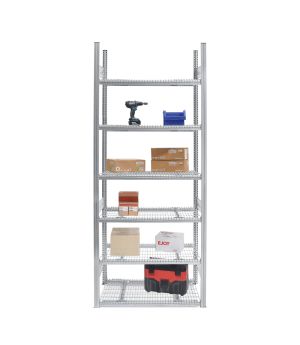 Drahtgitterbodenregal Grundregal ORION PLUS, 2.500×1.000×600 mm, verzinkt