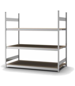 Großfachregal Grundregal ORION PLUS, 2.000×2.000×800 mm, Spanplatte natur