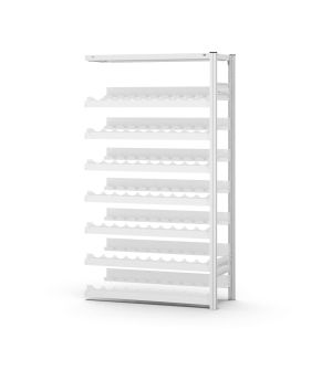 Weinflaschenregal Anbauregal ORION PLUS, 1.750×1.000×300 mm, lichtgrau