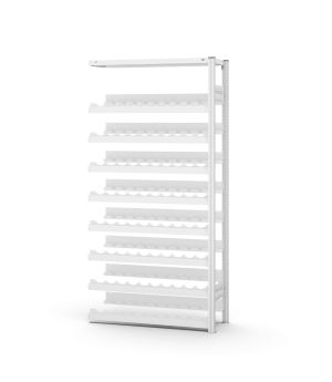 Weinflaschenregal Anbauregal ORION PLUS, 2.000×1.000×300 mm, lichtgrau