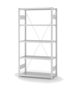 Lebensmittelregal Grundregal ORION PLUS, 2.000×1.000×400 mm, weiss