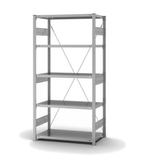 Fachbodenregal Grundregal ORION PLUS, 2.000×1.000×500 mm, verzinkt
