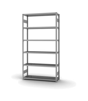 Wannenbodenregal Grundregal ORION PLUS, 2.500×1.300×400 mm, verzinkt