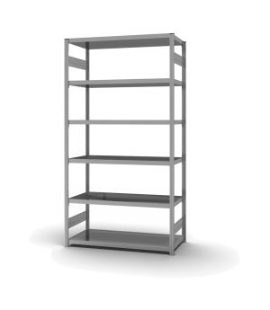 Wannenbodenregal Grundregal ORION PLUS, 2.500×1.300×600 mm, verzinkt