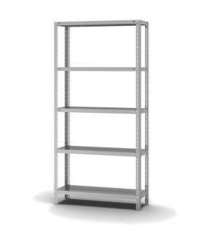 Edelstahlregal Grundregal WR, 2.000×1.000×300 mm, Edelstahl