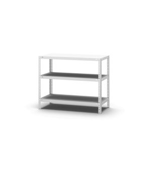 Fachbodenregal Grundregal WR, 800×1.000×400 mm, lichtgrau